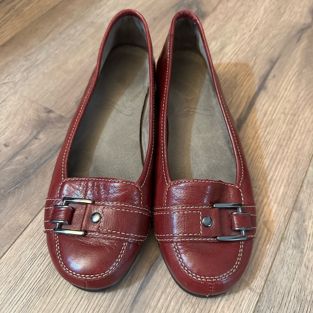 Aerosoles red loafers